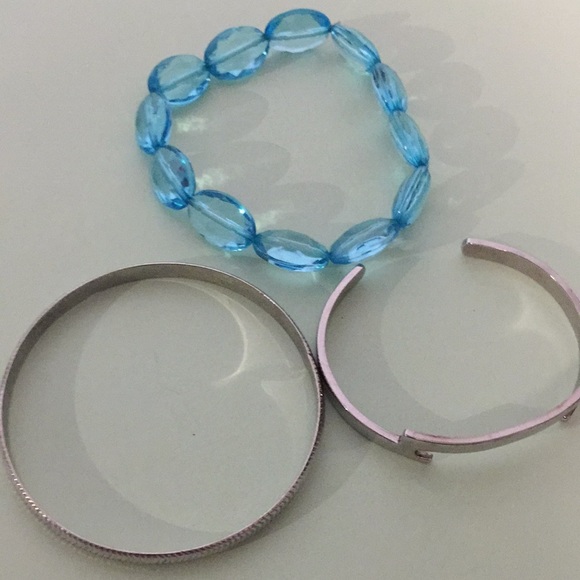 Three vintage bracelets silver and blue* - Picture 8 of 8